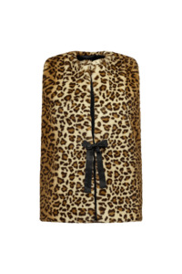 World Womenswear: WORLD 4119 Time Vest Leopard Black