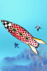 Ark - Rocket Cream/Black - Bookmark