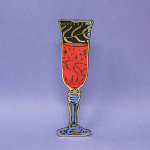 Gifting Objet Dart: Ark - Wine Glass Black - Bookmark
