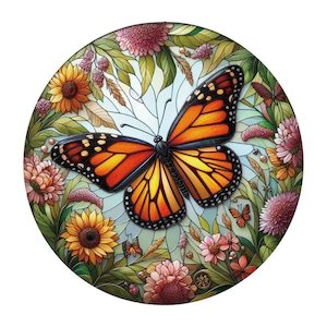 Butterfly Stained Glass Hanger