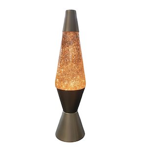 Diamond Glitter Lava Lamp-Silver Orange