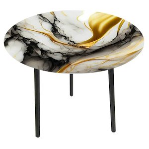 Coaster Side Table Nz: Glass Top Side Table-Marble
