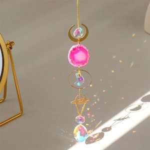 Crystal: Hanging Crystal Agate-Moon