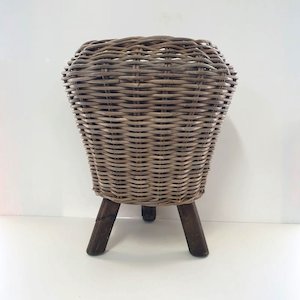 Rattan Planter Stand Large w Free Small planter