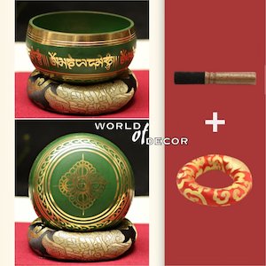 Singing Bowl 10cm-Green
