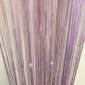 Fly String Curtain 3 Beaded-Purple