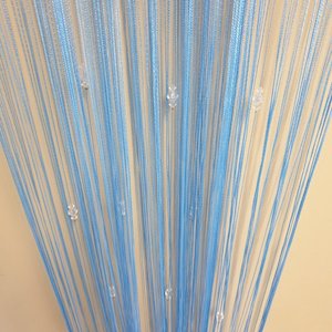 Fly String Curtain 3 Beaded-Blue