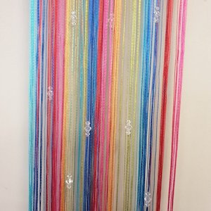 Fly String Curtain 3 Beaded-Multi Colour