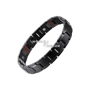 Copper Bracelet: Copper Bracelet-Black 4 Magnet