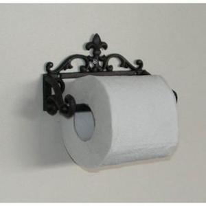 Antique Style Wall Toilet Roll Holder-Black