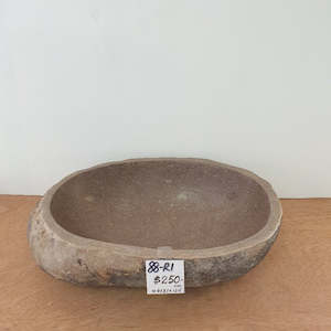 Rock Bird Bath: Stone Bird Bath Bowl-R1