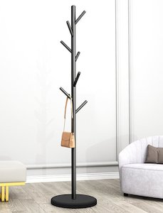Metal Coat Stand Black