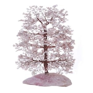 Crystal: Rose Quartz Crystal Tree Rose Quartz Base*