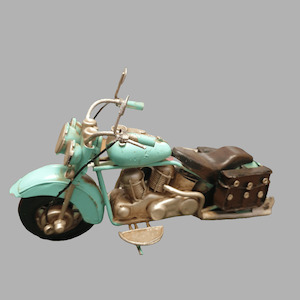 Father Day Gifts Nz: Retro Motorbike-Turquoise