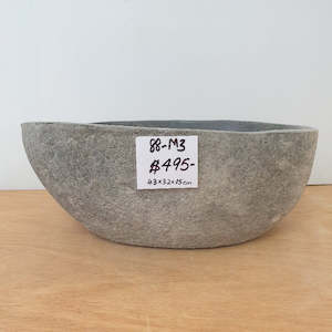 Rock Bird Bath: Stone bird bath 88-r2