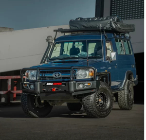 Products: Rockarmor Gt Hoop Steel Bullbar – Toyota Landcruiser 76,78,79 2007-2023 (Full Bar Replacement)