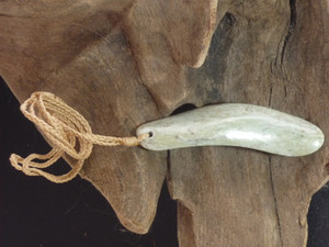 Marsden Tongue Pendant Woven Stone Jade