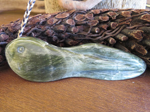 Schistose Jade Tadpole Pendant Woven Stone Jade