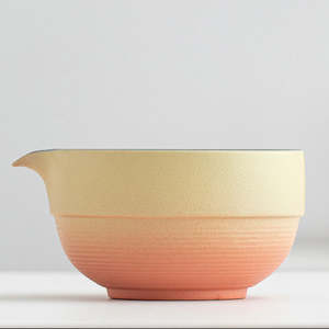 Yellow Gradient Orange Matcha Bowl