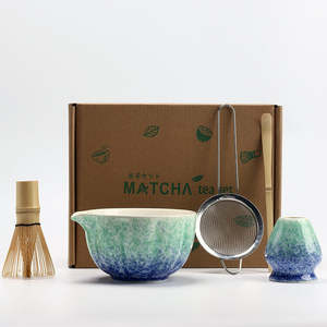 Matcha Set: Ocean Mist Gradient Green Matcha Set 5 Pieces