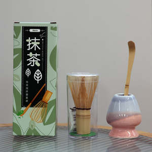 Matcha Accessories: Twilight Sea Matcha Whisk Holder Set 3 Pieces
