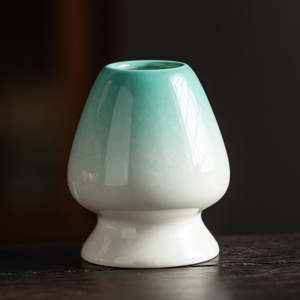 Matcha Accessories: Gradient Green and White Whisk Stand(Whisk Holder)