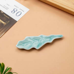 Chopstick Accessories: No.3 Celadon Leaf Chopstick Rest