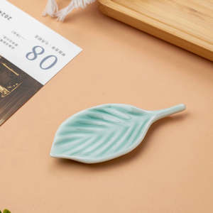 No.1 Celadon Leaf Chopstick Rest