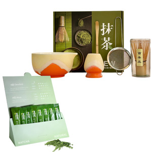 Special Bundle: Orange & Yellow Ocean Wave Set 5p+Matcha Powder Pack