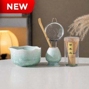 Matcha Set: Celadon Matcha Ceremony Set 5 pieces