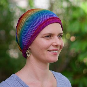 Scarves, Wraps: Rainbows Chemo Wrap