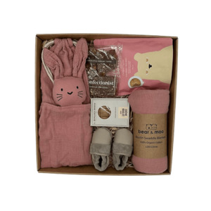 Gift Box Collections: Deluxe Welcome Baby Gift Box - Dusty Pink