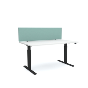 Products: Acoustic Desk Screen Slate - Boyd Workspaces