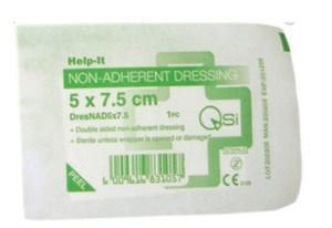 7.5cm x 5cm Non-Adherent Dressing (Bx 50)