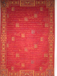 Wall Hangings / Table Covers / Throws: LATIN Claret