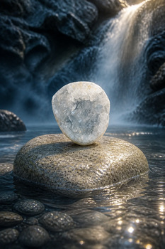 Polished Crystals: Celestine Quartz Geode