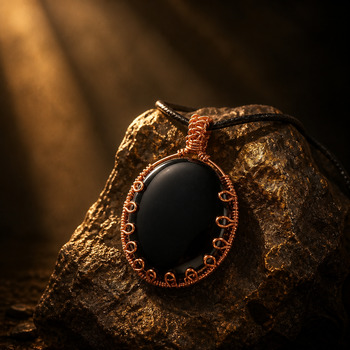 Pendants Necklaces: Hematite Copper Pendant