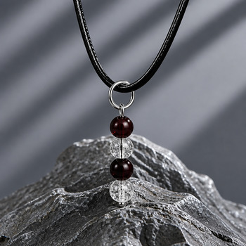 Red Tigers eye and Crackled Quartz Pendant Bracelet and Earring Silver