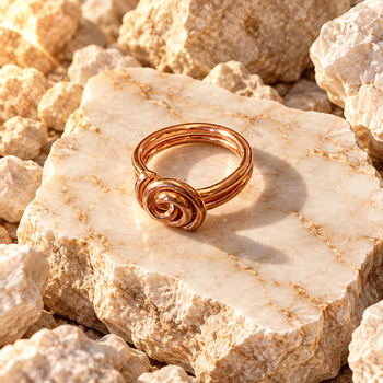 Spiral Copper ring