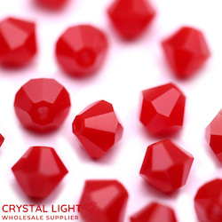 Swarovski 5301 (Bicone): Swarovski Beads 5301 - Dark Red Coral 396 /4mm