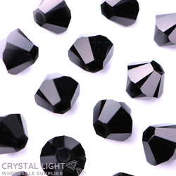 Swarovski Beads 5301 -&nbsp;Jet&nbsp;280 /4mm