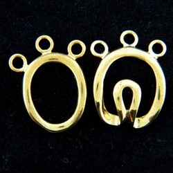 Clasp: 3 String Hook And Eye Clasp