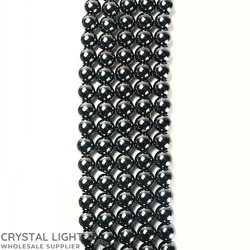 Hematite Beads: Hematite Beads&nbsp;6mm&nbsp;(Magnetic)&nbsp;
