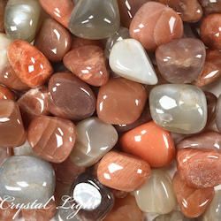 Tumbles by Weight: Mixed Moonstone  Tumble