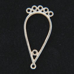 Clasps: Sterling Silver 5 String Clasp (Pair)&nbsp;