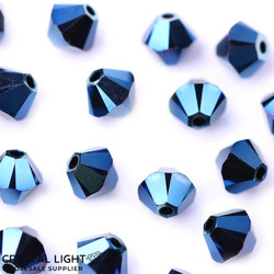 Swarovski Beads 5301 - Metallic Blue /4mm