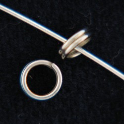 Rings: Antique Silver Split Ring 6mm