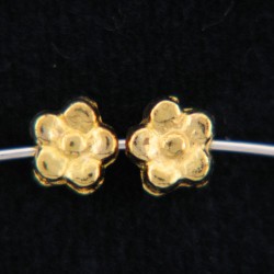 Spacer: Gold Flower Spacer