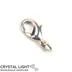 Lobster Clasps: Silver Lobster Clasp with Jump Ring /12mm