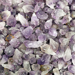 Bulk Points (By Weight/Per Piece): Amethyst Rough Points Small /250g